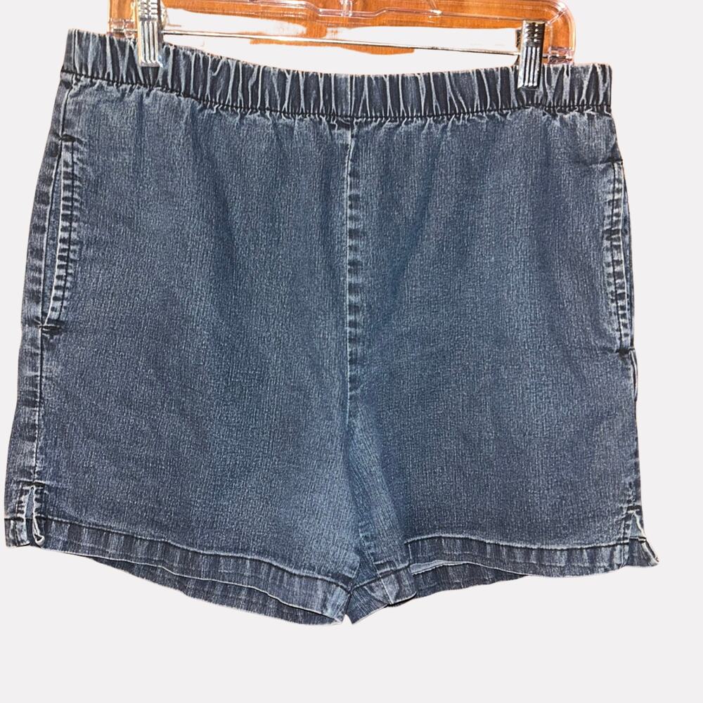 Hawaii Flavor Denim Shorts XL Fits L Blue Mid Rise Summer Vacation
